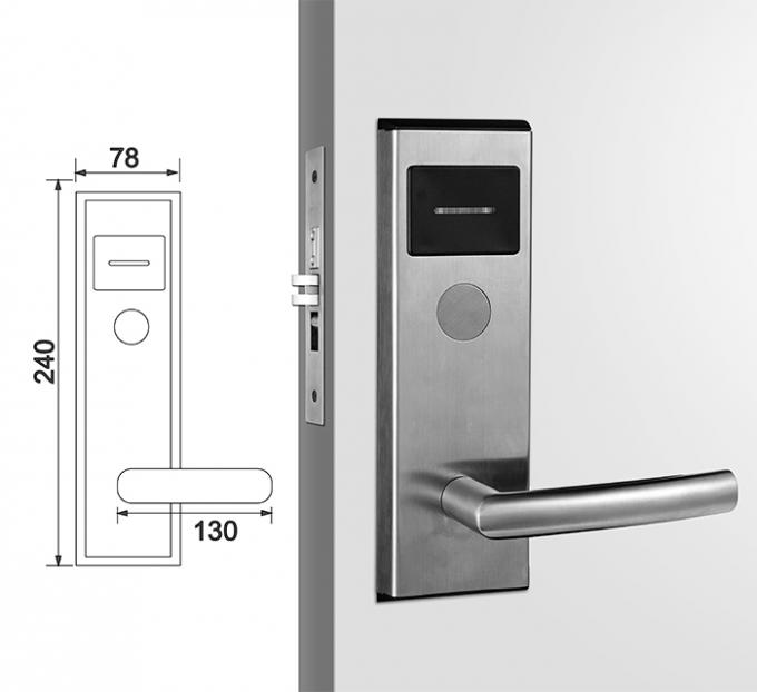 Serrure électronique d'hôtel de l'acier inoxydable RFID avec le système de serrure de ProUSB
