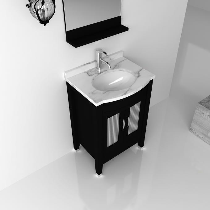 Le Cabinet de salle de bains décoratif d'hôtel de mode place sans égouttoir/robinet
