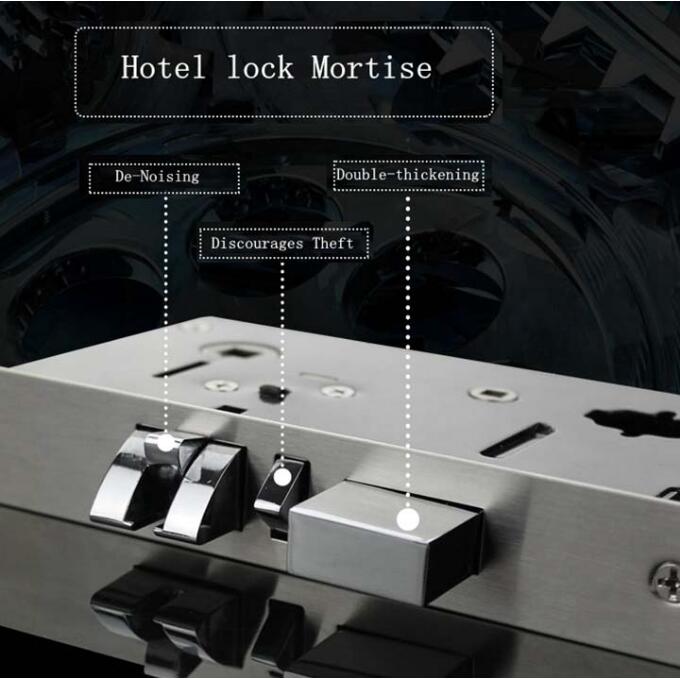 Serrure de porte d'or d'Electroinc débloquée par mot de passe ou clé mécanique