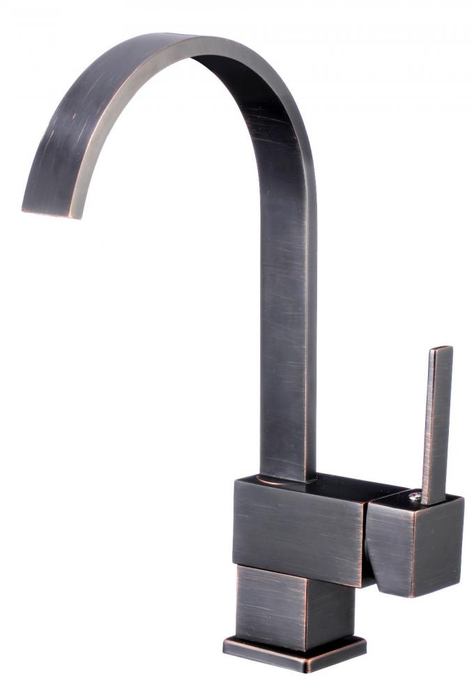 Robinets d'évier de cuisine, robinet de mélangeur simple de poignée de certification de Cupc