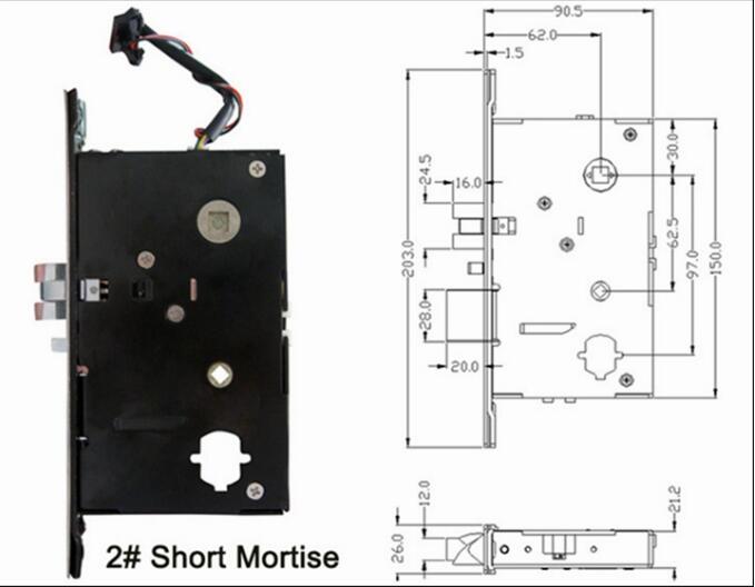 Serrure de porte électronique de chambre d'hôtel de Rfid de logiciel Keyless de sécurité de Digital d'acier inoxydable