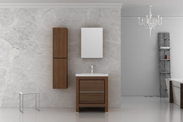 Meubles de salle de bain en MDF en chêne élégant avec armoire latérale 800 x 25 x 700 mm