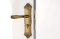 Serrure de porte de chambre avec poignée de levier de 130 × 68 mm Bronze jaune ancien
