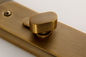 Fermeture de confidentialité en bronze jaune, verrouillage antique à 55 mm.