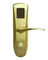 Fermeture de porte électronique numérique à carte en nickel brossé / fermeture de porte électronique pour chambre d'hôtel