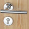 Fermeture de porte en acier inoxydable en satin pour une épaisseur de porte de 38 à 50 mm