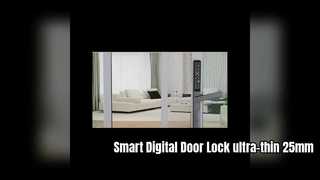 Serrure de porte numérique intelligente, serrure APP Ultra-mince de 25mm pour portes moustiquaires