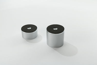 Mentions et boutons de meubles en alliage de zinc en aluminium Peinture argentée pilier cylindrique