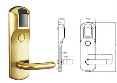 V69 Système de gestion de haute sécurité Fermeture électrique de porte RFID carte hôtel Smart Lock