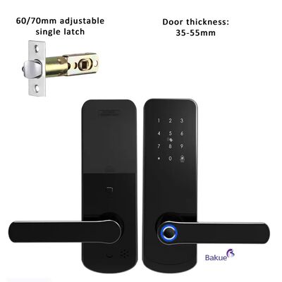 Fermeture de porte numérique intelligente avec 60 min WiFi à l'épreuve du feu eKey APP contrôle à distance et 4 piles AA Alcaline