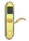 Fermeture de porte électronique d'hôtel plaquée en or avec carte / clé 288 * 73mm Taille de plaque