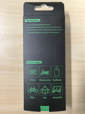 Fermeture de câble en acier inoxydable pour porte de vélo