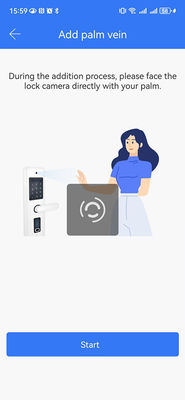 Aluminium Commercial Smart Lock Reconnaissance faciale vidéo œil de chat ouverture de veine de la paume IP65