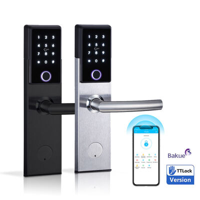 Serrure de porte intelligente coupe-feu 120min  Peinte  Accès sécurisé Bluetooth WiFi Code Carte Clé mécanique en option