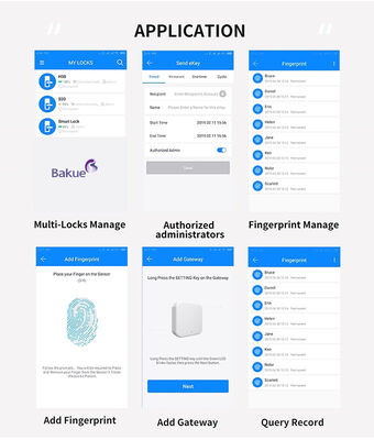 120 min Fermeture de porte à empreinte digitale ignifuge Porte d'entrée compatible Porte d'appartement Porte d'hôtel Porte de bureau Porte d'accès Solution Smart APP Code WiFI