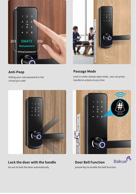 Régulateur eKey Type Serrure de porte RFID dotée de 2 clés mécaniques dispositif de contrôle d'accès durable pour divers environnements