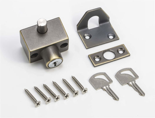 Fermeture de porte à clef mécanique en acier inoxydable