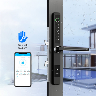 Fermeture de porte en aluminium à empreinte digitale IP65