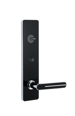 Zinguez la serrure de porte noire de carte de Smart RFID de couleur de Gunmetal pour l'application d'hôtel