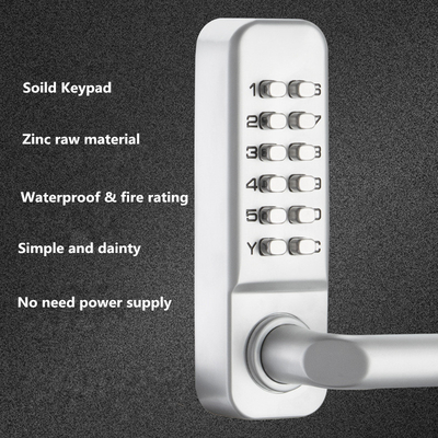 Verrou de porte Keyless de combinaison réglable de zinc 142 x 42 x 26 millimètres