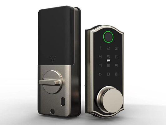 Commande à distance Fermeture de porte intelligente Fermeture à glissière 4 piles AA pour porte en bois