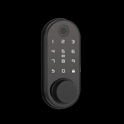 Fermeture de porte à verrouilleur FCC Smart Deadbolt avec carte de code d'empreinte digitale APP WiFi Funciton