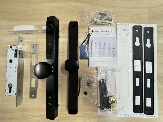 Fermeture de porte à empreinte digitale à cadre étroit imperméable IP65 pour appartement