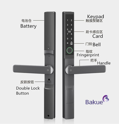 Fermeture de porte RFID en aluminium adaptée aux écoles Système de gestion de l'accès sécurisé Dispositif de sécurité électronique
