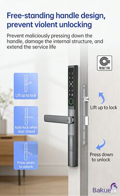 APP Blue Tooth Mot de passe Carte Wifi clé mécanique déverrouillage de la porte Smart Digital verrouillage avec 4 piles AA pour le système de gestion de la sécurité